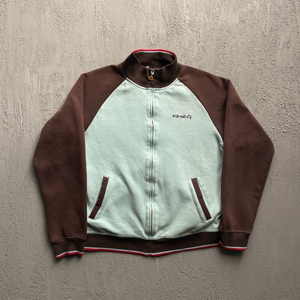 Vintage  Firefly Raglan Full Zip Track Jacket Mens XL Brown Blue 2000s Y2K